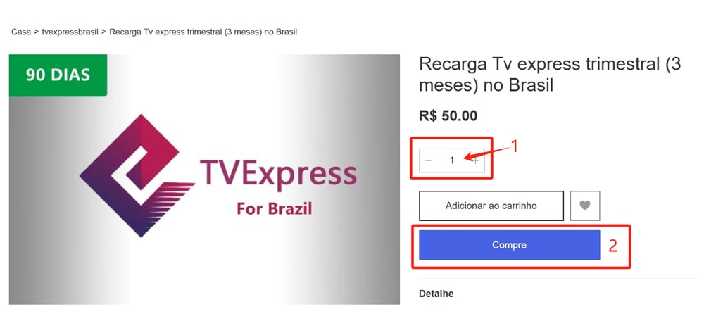 Home 34 recarga TV Express